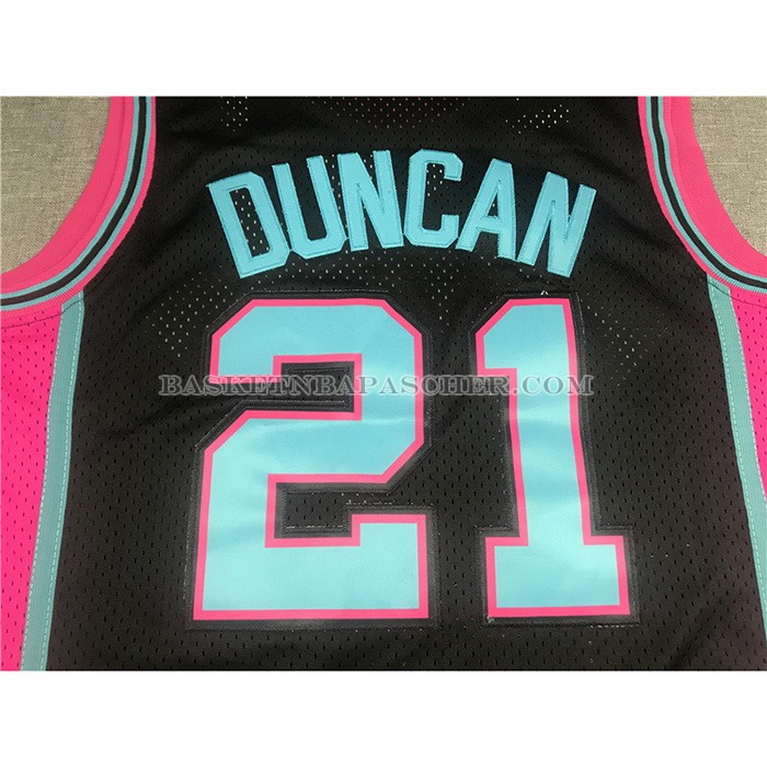 Maillot San Antonio Spurs Tim Duncan Mitchell & Ness 1998-99 Noir